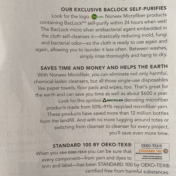 Norwex Other Copy Pomegranate Color Chenille Hand Towel Wbaclock By